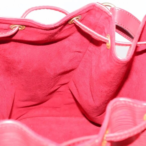 LOUIS VUITTON Epi Noe Shoulder Bag Red M44007 LV Auth 147706 - Picture 12 of 16